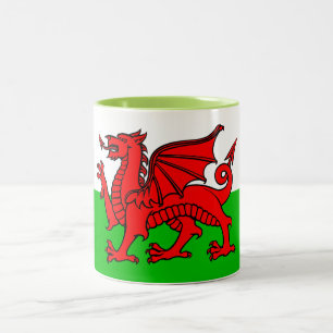 Tasse 2 Couleurs Drapeau du Pays de Galles