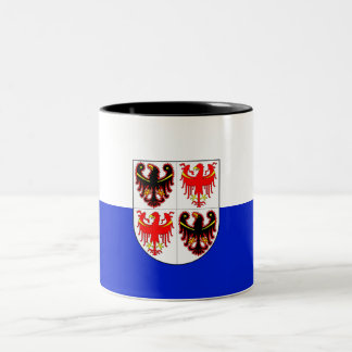 Tasse 2 Couleurs Drapeau du Trentin-Haut-Adige (Italie)