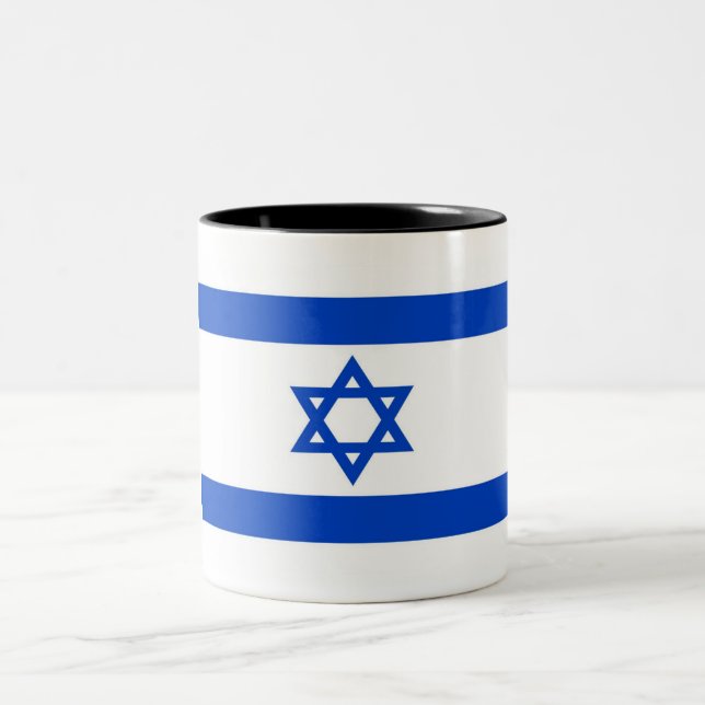 Tasse 2 Couleurs Drapeau Israël (Centre)