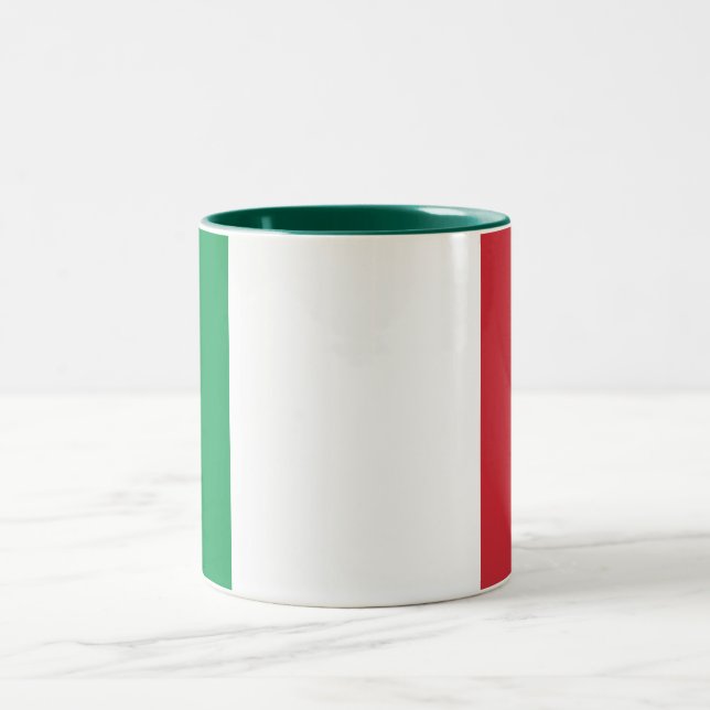 Tasse 2 Couleurs Drapeau Italie (Centre)