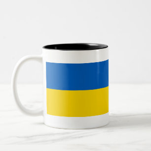 Tasse 2 Couleurs Drapeau national de l'Ukraine / Yк р а ї н а