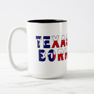 Tasse 2 Couleurs Drapeau né au Texas