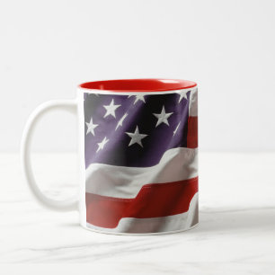 Tasse 2 Couleurs Drapeau patriotique américain