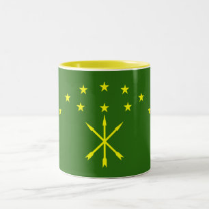 Tasse 2 Couleurs Drapeau patriotique d'Adyguée