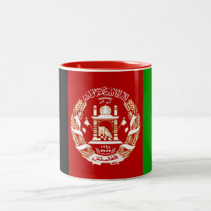 Tasse 2 Couleurs Drapeau patriotique de l'Afghanistan
