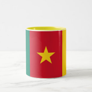 Tasse 2 Couleurs Drapeau patriotique du Cameroun