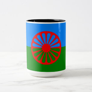 Tasse 2 Couleurs Drapeau romani