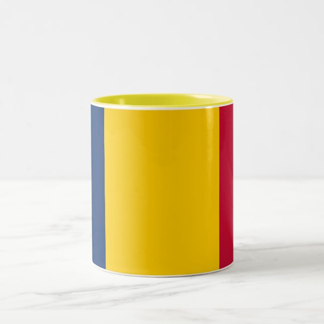 Tasse 2 Couleurs Drapeau Tchad (Centre)