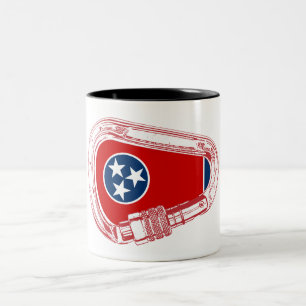 Tasse 2 Couleurs Drapeau Tennessee Escalade carabiner
