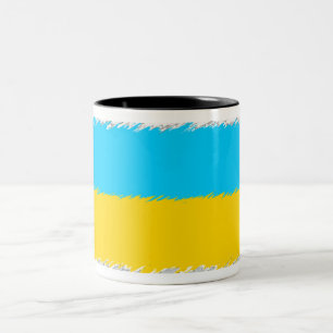 Tasse 2 Couleurs Drapeau ukrainien