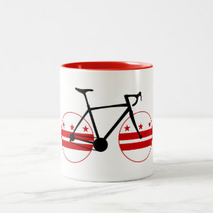 Tasse 2 Couleurs Drapeau Washington D.C. Cyclisme