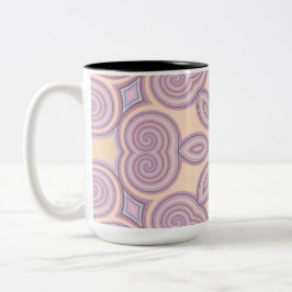 Tasse 2 Couleurs Dreamy Swirls - Pastel Motif psychédélique