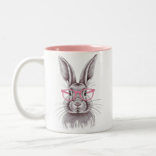Tasse 2 Couleurs Drôle Bunny mignon Cadeaux de famille Pâques
