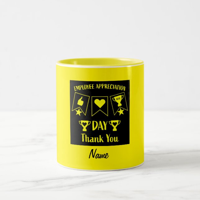 Tasse 2 Couleurs Drôle Cadeaux RH d'entreprise (Centre)