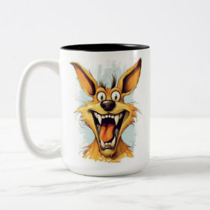 Tasse 2 Couleurs Drôle chien monstre : Bone Gnasher