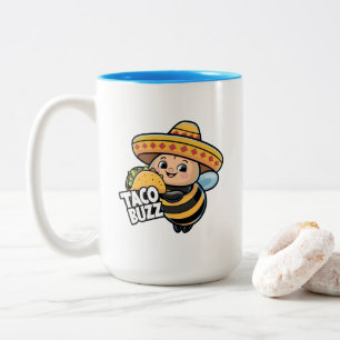 Tasse 2 Couleurs Drôle de Taco Buzz Bumble Bee