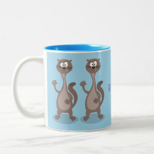 Tasse 2 Couleurs Drôle dessin animé en toile