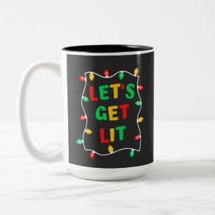 Tasse 2 Couleurs Drôle Faisons-nous Lit Noël