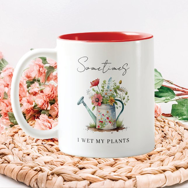 Tasse 2 Couleurs Drôle, j'ai vu mes Plantes (Créateur téléchargé)