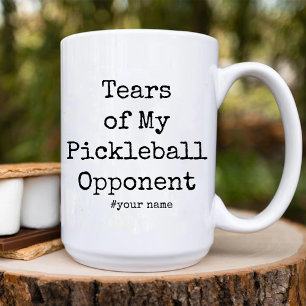 Tasse 2 Couleurs Drôle Larmes de mon adversaire de Pickleball uniqu