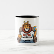 Drôle Lion Papa - Roi du Canapé