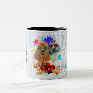 Tasse 2 Couleurs Drôle mignon canard Noël