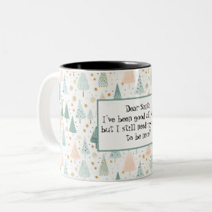 Tasse 2 Couleurs Drôle Noël Fesive dire