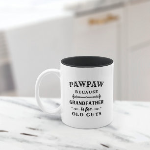 Tasse 2 Couleurs Drôle personnalisé grand-père surnom