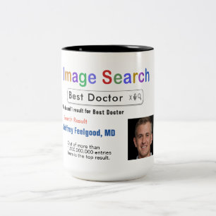 Tasse 2 Couleurs Drôle personnalisé Meilleur Docteur Recherche Bo