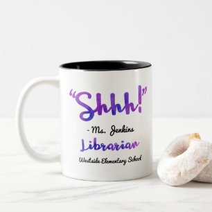 Tasse 2 Couleurs Drôle personnalisé Shhh ! Citation de