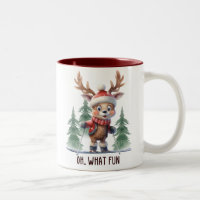Drôle Reindeer Oh Quel Amusement