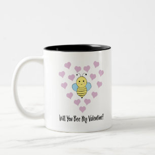 Tasse 2 Couleurs Drôle Serez-Vous Ma Valentine ?