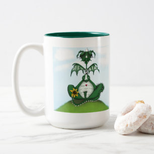 Tasse 2 Couleurs Drôle Yogi Dragon Peinture