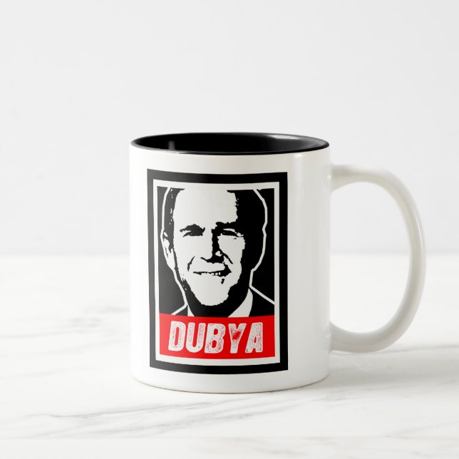 TASSE 2 COULEURS DUBYA (Droit)