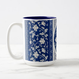 Tasse 2 Couleurs Dynastie Ming Willow bleu Chine Botanique