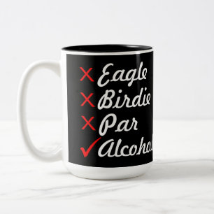 Tasse 2 Couleurs Eagle Birdie par Alcohol Humour