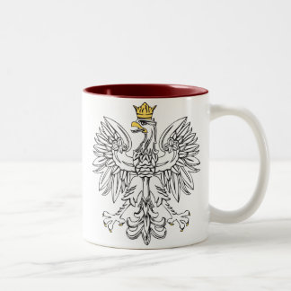 Tasse 2 Couleurs Eagle polonais avec la couronne d'or