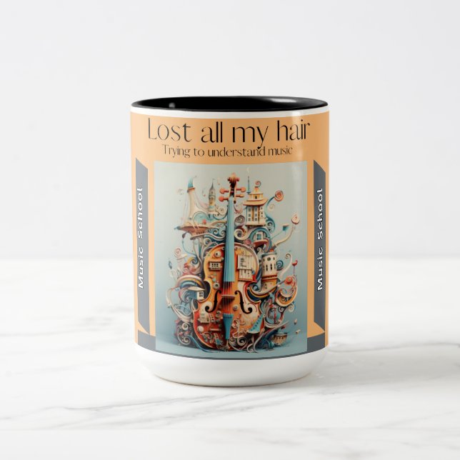 Tasse 2 Couleurs École de musique Accessoires musicaux Musique (Centre)