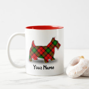 Tasse 2 Couleurs Écossais écossais Terrier de tartan de Kerr de