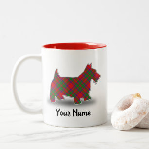 Tasse 2 Couleurs Écossais écossais Terrier de tartan de Mackintos