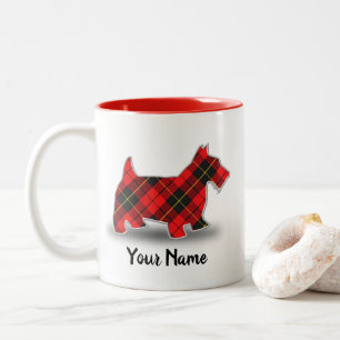 Tasse 2 Couleurs Écossais écossais Terrier de tartan de Wallace d