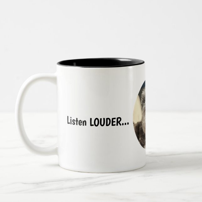 Tasse 2 Couleurs Écouter la boue de LOUDER (Gauche)