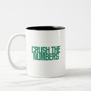 Tasse 2 Couleurs Écraser les chiffres   Dominateur de données finan