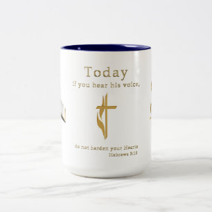 Tasse 2 Couleurs Écriture biblique chrétienne
