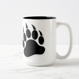 Tasse 2 Couleurs Effet 3D Awesome Gay Bear Paw en N&B