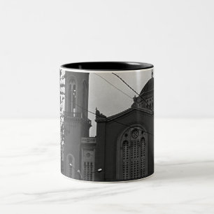 Tasse 2 Couleurs Église Athènes Grèce vintage