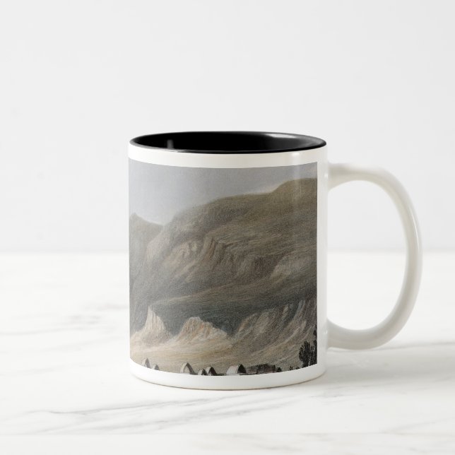 Tasse 2 Couleurs EL-Mejdel gravé par Jean Jacottet ; (Droit)