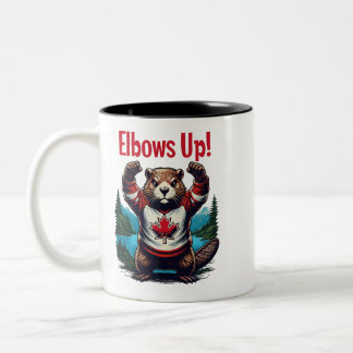 Tasse 2 Couleurs Elbows Up Canada