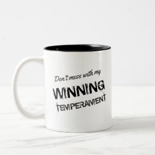 Tasse 2 Couleurs Élection drôle 2016 Mon tempérament gagnant