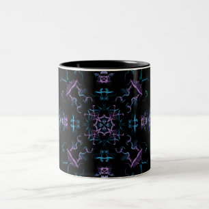 Tasse 2 Couleurs Electrification Purple et Blue Mandala